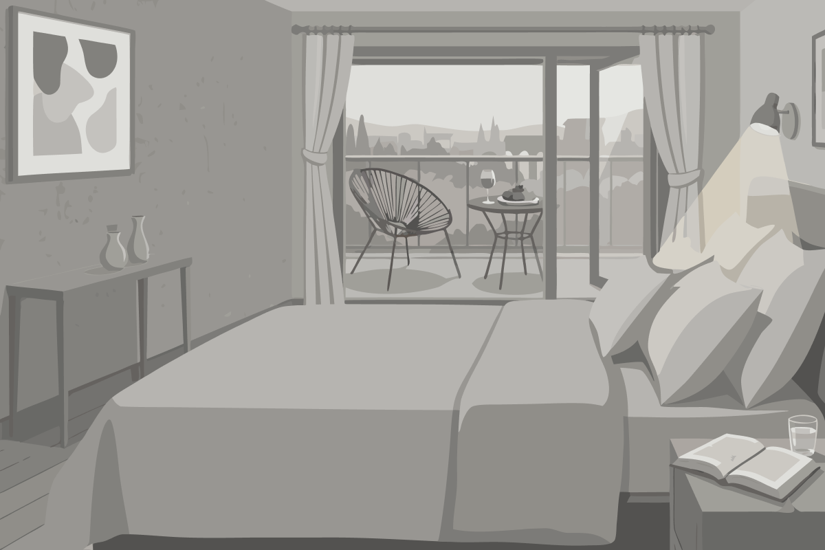 King Suite with Two King Beds, Sauna and Walk-In Shower - Non-Smoking
